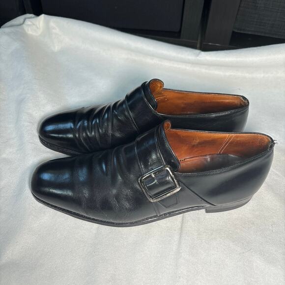 ALAN MCAFEE Black Monk Strap Shoes UK 10.5 US 11.5 main image 4